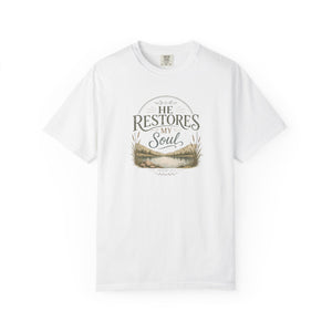 He Restores My Soul | Mental Health Awareness T-Shirt