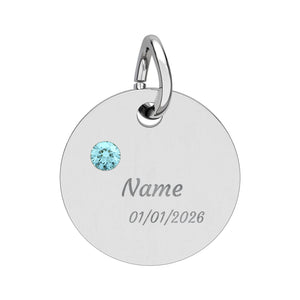 Customizable Birthstone/Anniversary Charm | Mental Health Awareness Jewelry