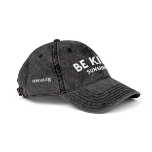 Be Kind Sunshine Embroidered Vintage Cap | Mental Health Awareness Hat