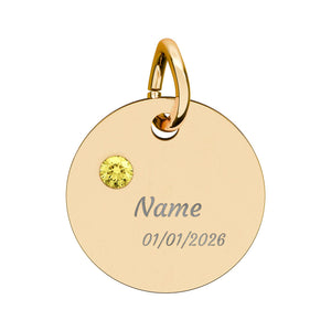 Customizable Birthstone/Anniversary Charm | Mental Health Awareness Jewelry