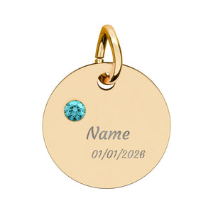 Customizable Birthstone/Anniversary Charm | Mental Health Awareness Jewelry