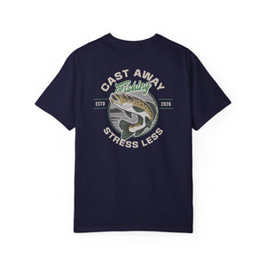 Cast Away Fishing Stress Less | Mental Health Awareness T-Shirt