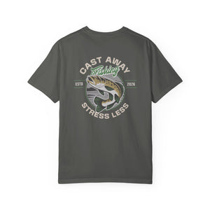 Cast Away Fishing Stress Less | Mental Health Awareness T-Shirt