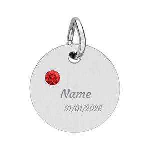 Customizable Birthstone/Anniversary Charm | Mental Health Awareness Jewelry