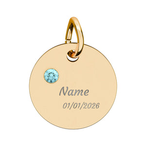 Customizable Birthstone/Anniversary Charm | Mental Health Awareness Jewelry