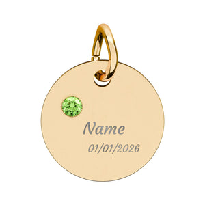 Customizable Birthstone/Anniversary Charm | Mental Health Awareness Jewelry