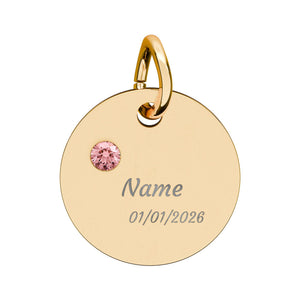 Customizable Birthstone/Anniversary Charm | Mental Health Awareness Jewelry