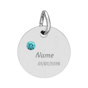 Customizable Birthstone/Anniversary Charm | Mental Health Awareness Jewelry