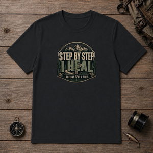 Step by Step I Heal | Mental Health Awareness T-Shirt