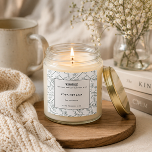 Cozy Not Lazy | Mental Health Awareness Candle 9oz