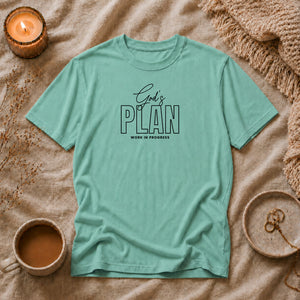 God's Plan Work In Progress | Mental Health Awareness T-Shirt