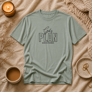 God's Plan Work In Progress | Mental Health Awareness T-Shirt