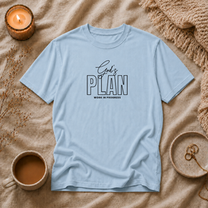 God's Plan Work In Progress | Mental Health Awareness T-Shirt