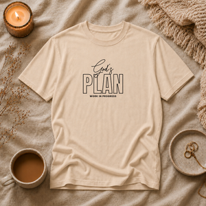 God's Plan Work In Progress | Mental Health Awareness T-Shirt