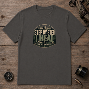 Step by Step I Heal | Mental Health Awareness T-Shirt