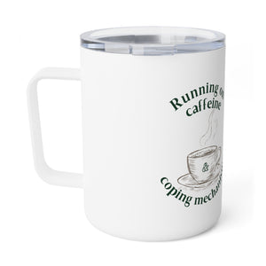 Running on Caffeine & Coping Mechanisms | Mental Health Awareness Mug